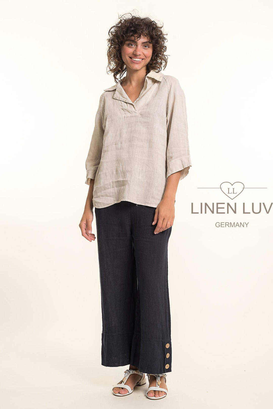 Premium French Linen Blouse