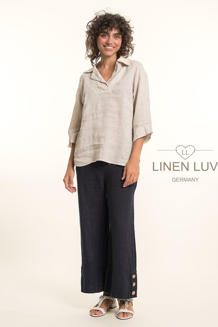Premium French Linen Blouse