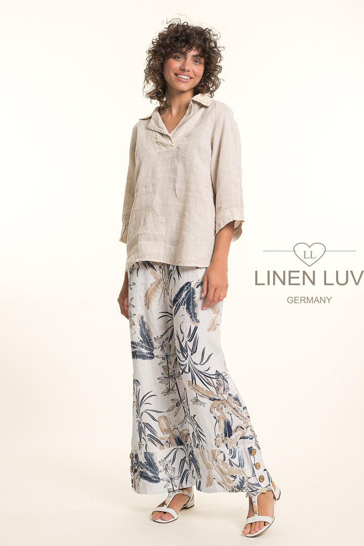 Premium French Linen Blouse