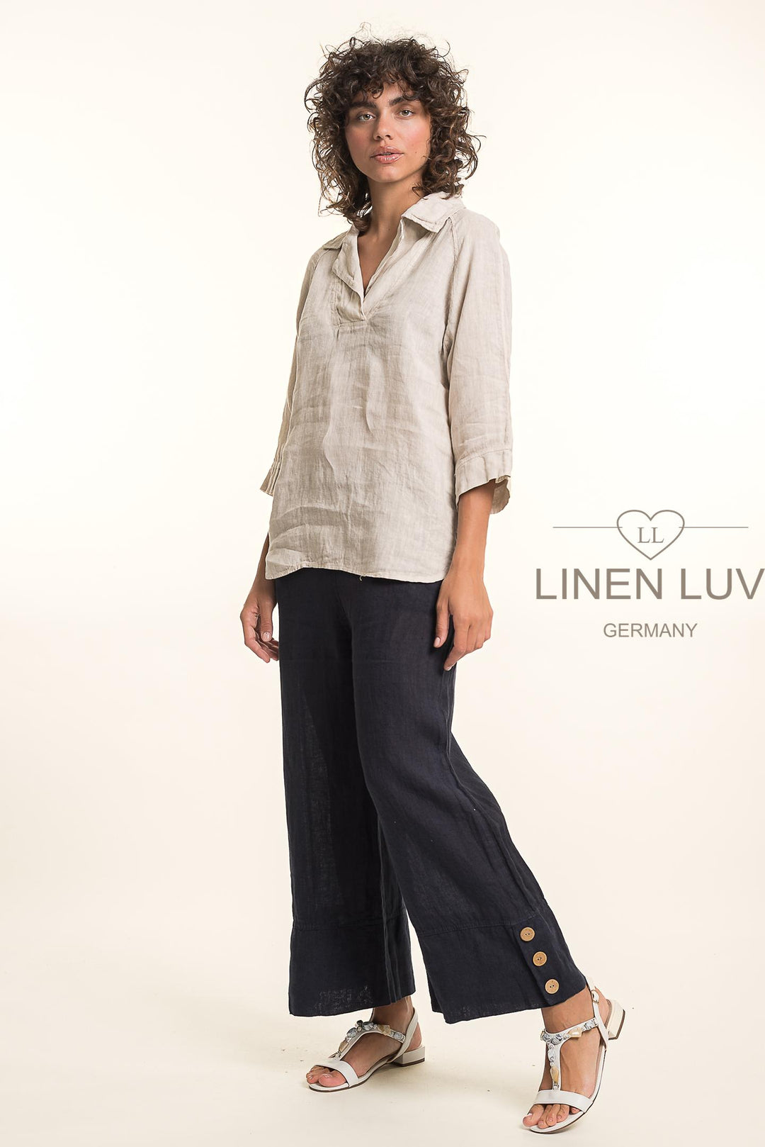 Premium French Linen Blouse