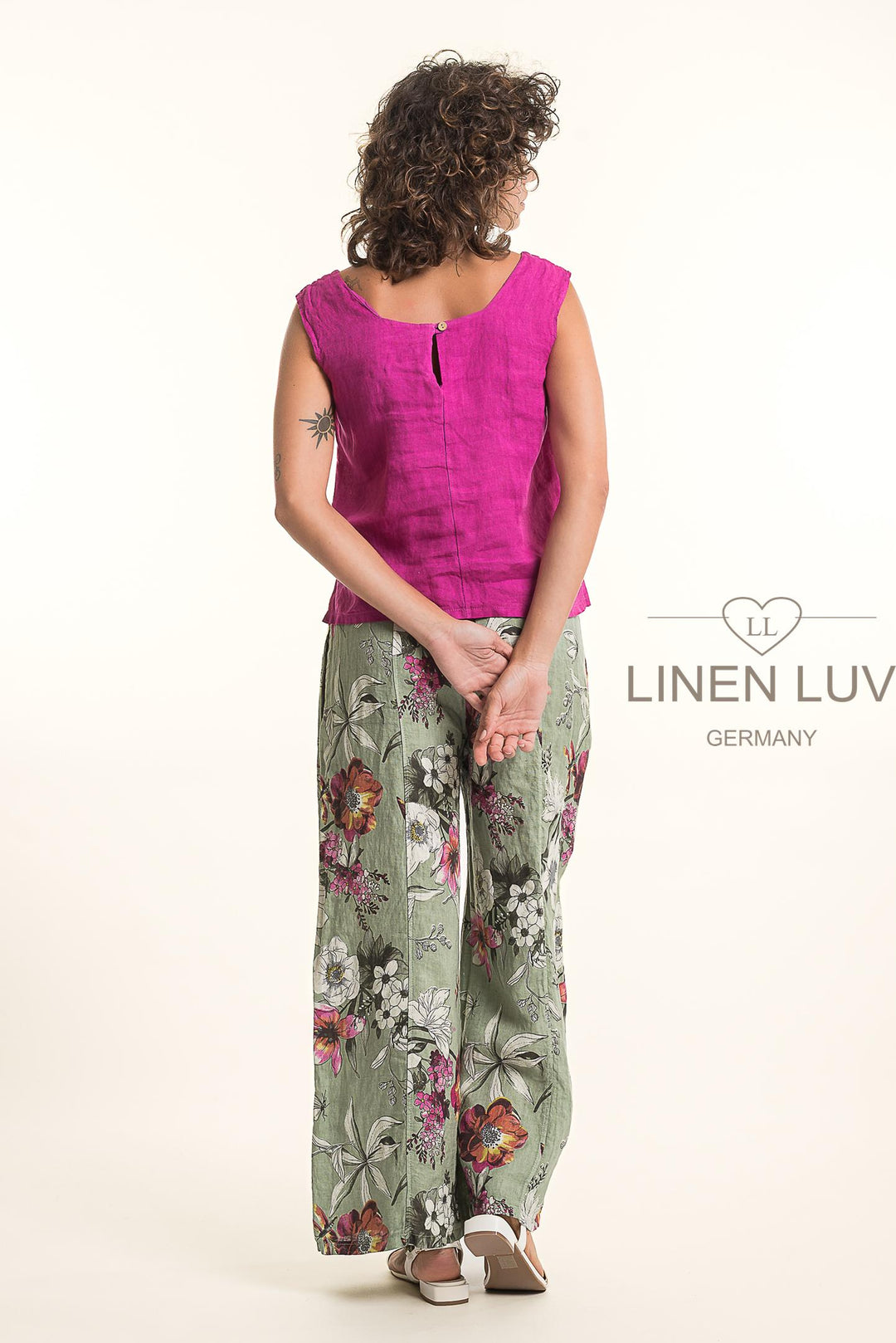 French Linen Top Slv/L SQ neck - Breathable Naturals | Glam & Fame Clothing 