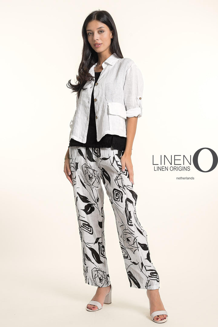 French Linen Safari Jacket