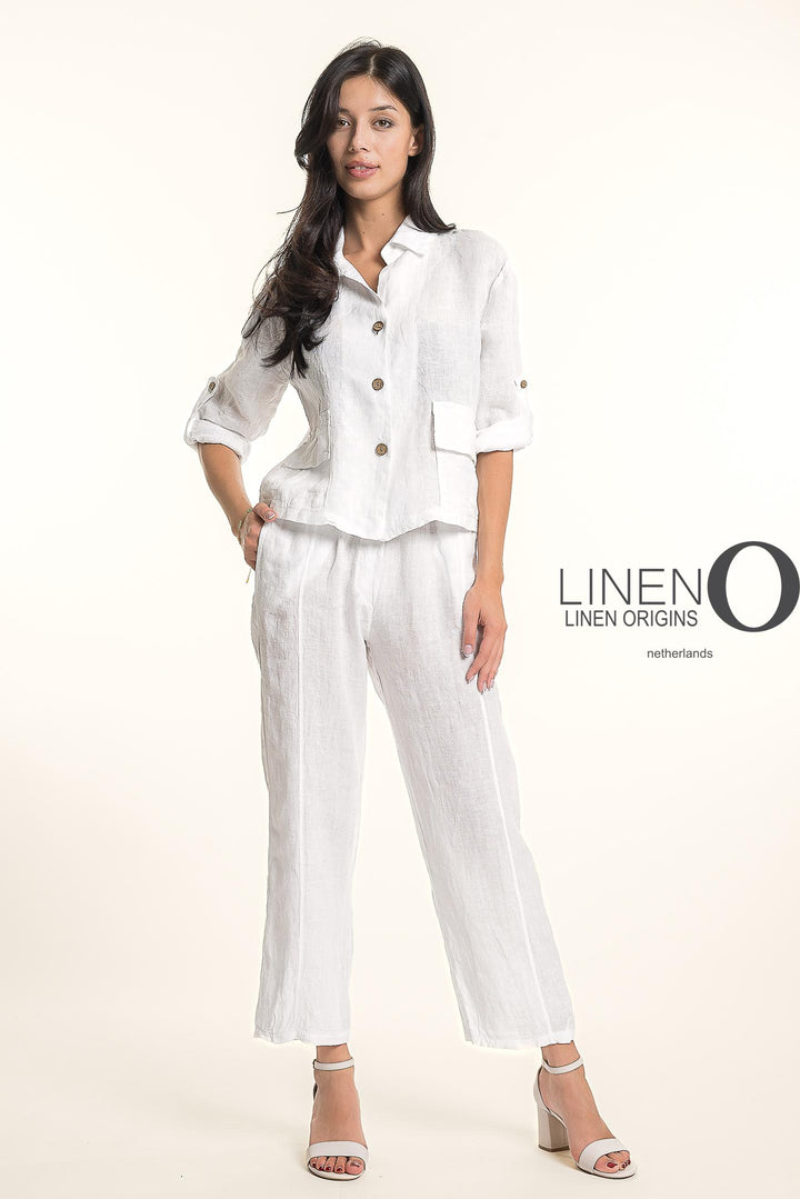 French Linen Safari Jacket