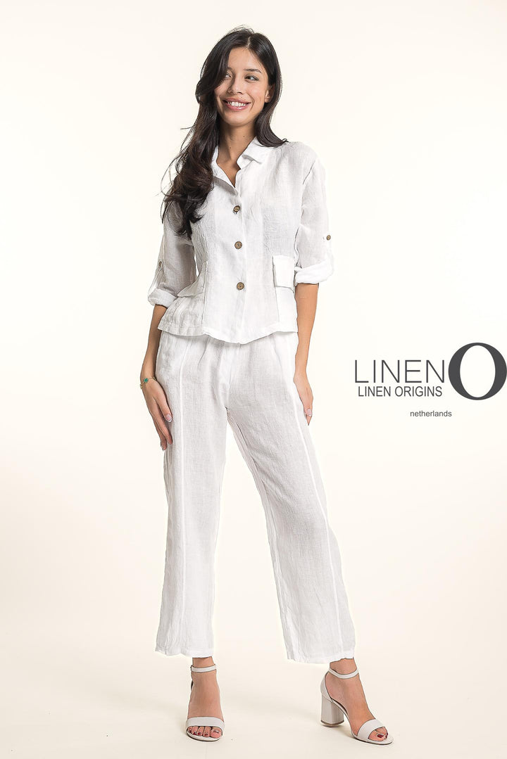 French Linen Safari Jacket