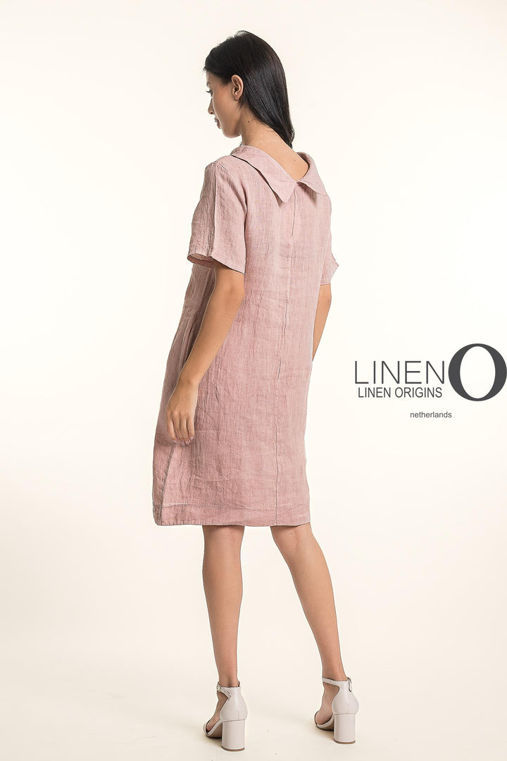 French Linen Midi Short Sleeves