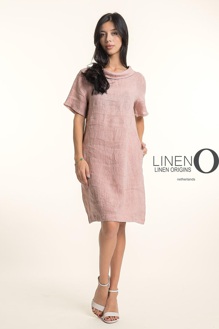 French Linen Midi Short Sleeves