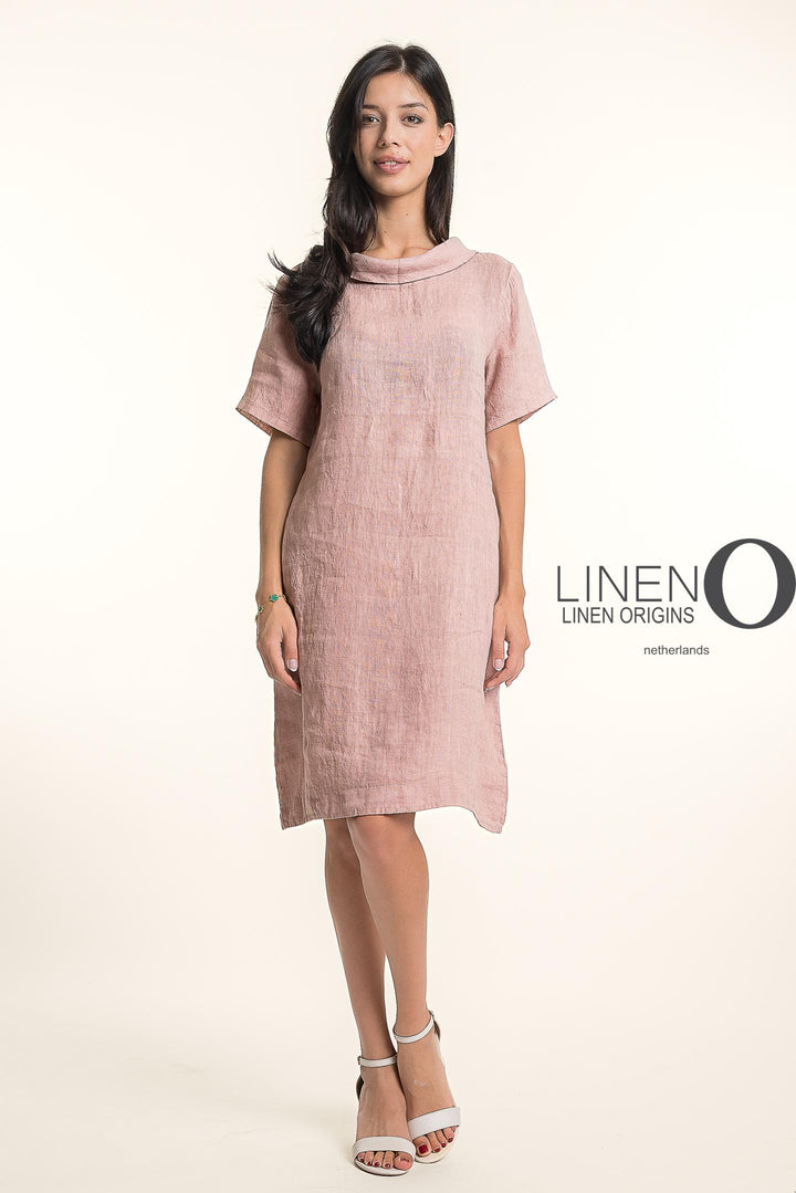 French Linen Midi Short Sleeves