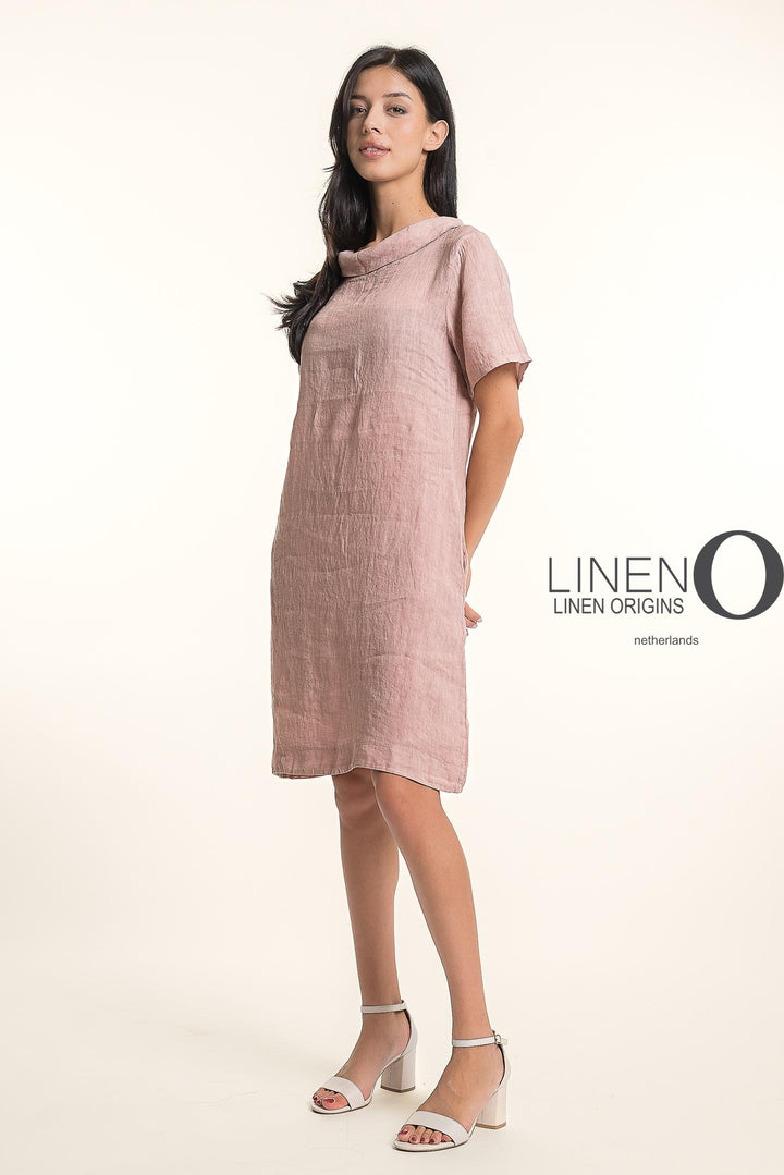 French Linen Midi Short Sleeves