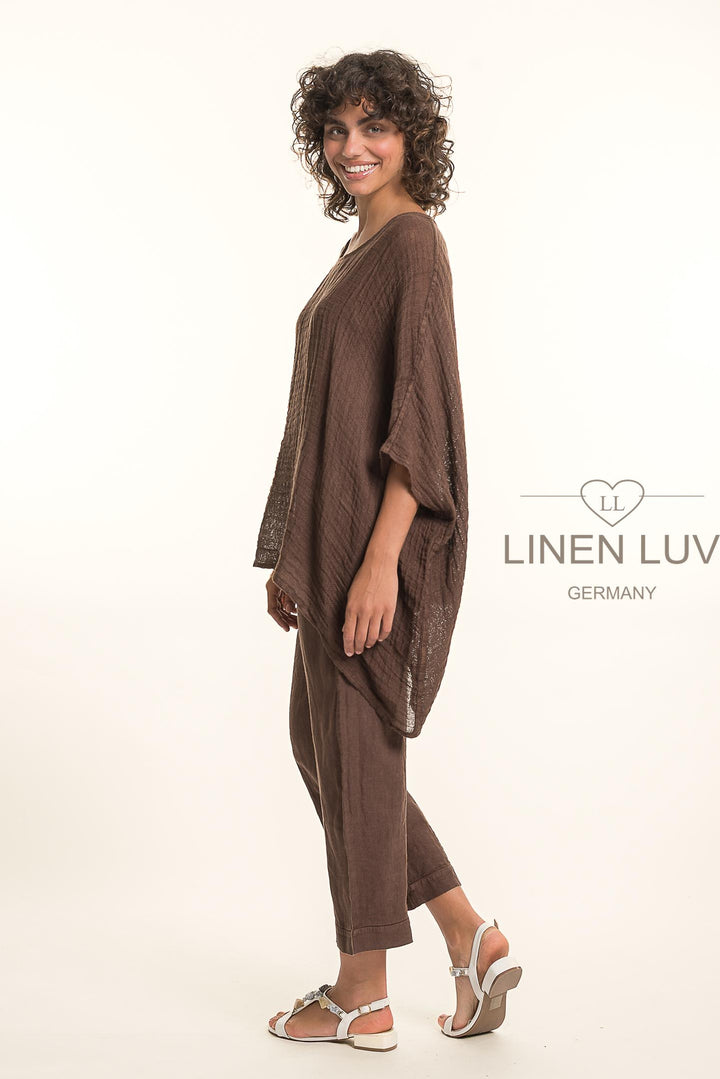 Belgian Linen Layering Cover Up - Breathable Naturals | Glam & Fame Clothing