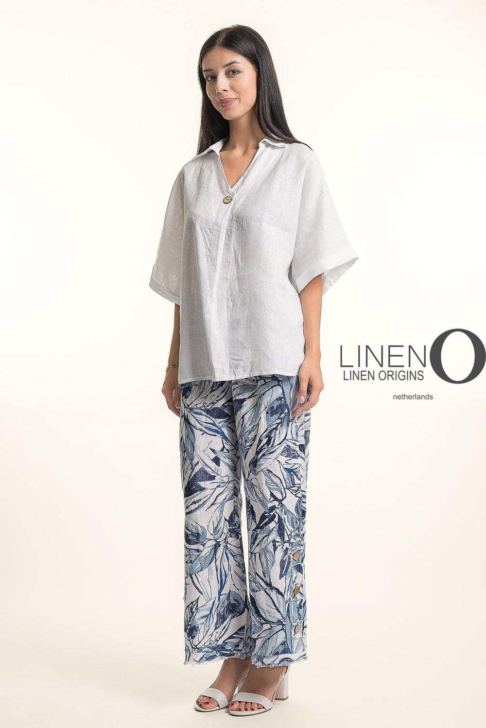 French Linen Blouse - Breathable Naturals | Glam & Fame Clothing