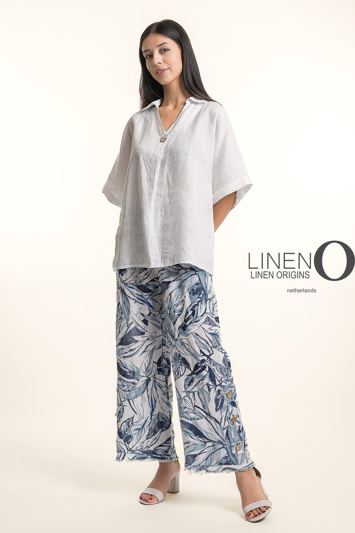 French Linen Blouse - Breathable Naturals | Glam & Fame Clothing