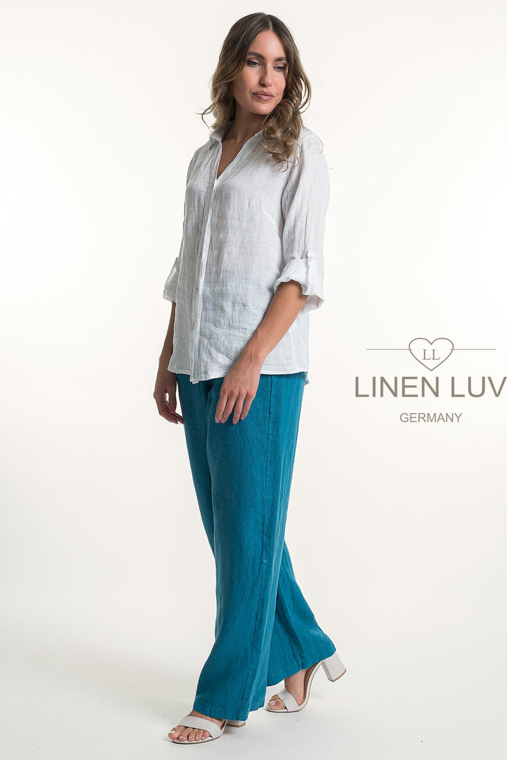 French Linen Classic Shirt - Breathable Naturals | Glam & Fame Clothing