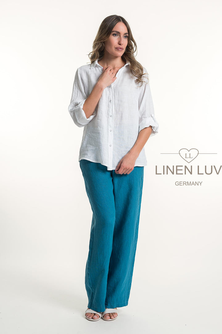 French Linen Classic Shirt - Breathable Naturals | Glam & Fame Clothing