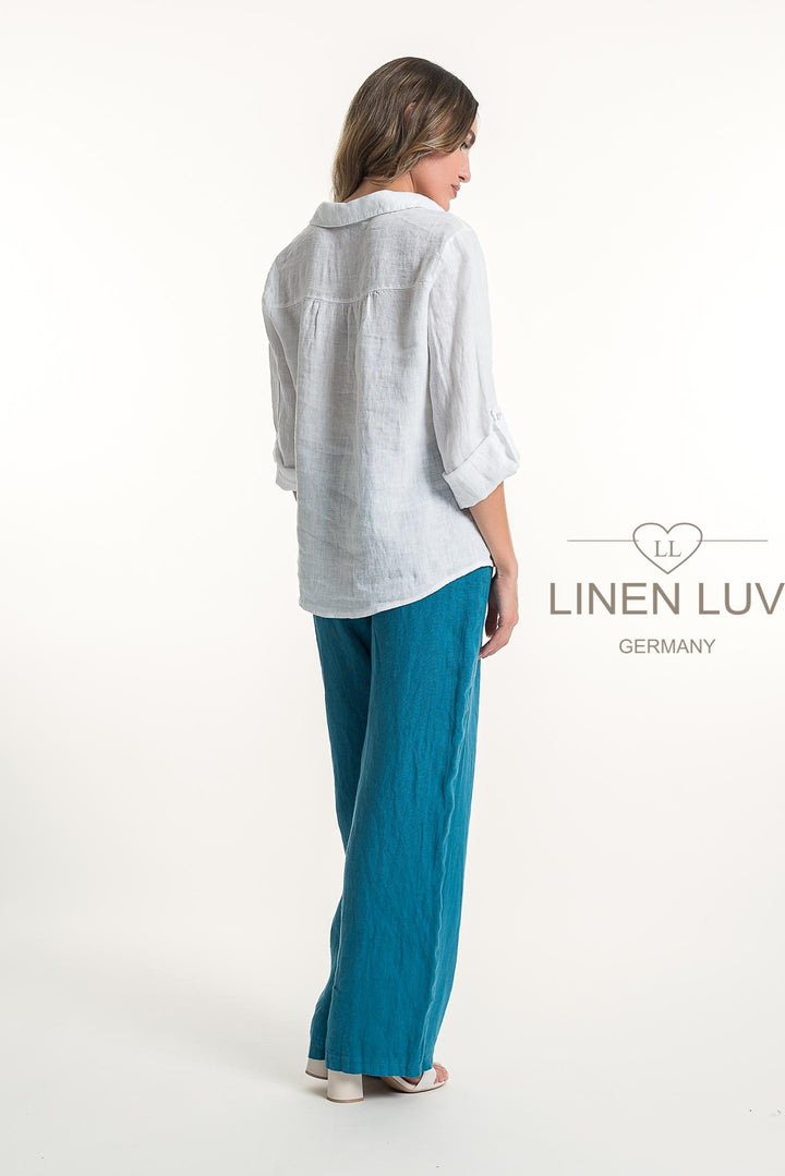 French Linen Classic Shirt - Breathable Naturals | Glam & Fame Clothing
