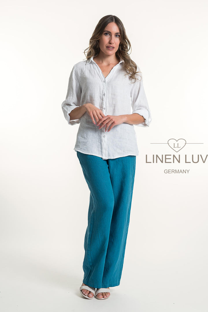 French Linen Classic Shirt - Breathable Naturals | Glam & Fame Clothing