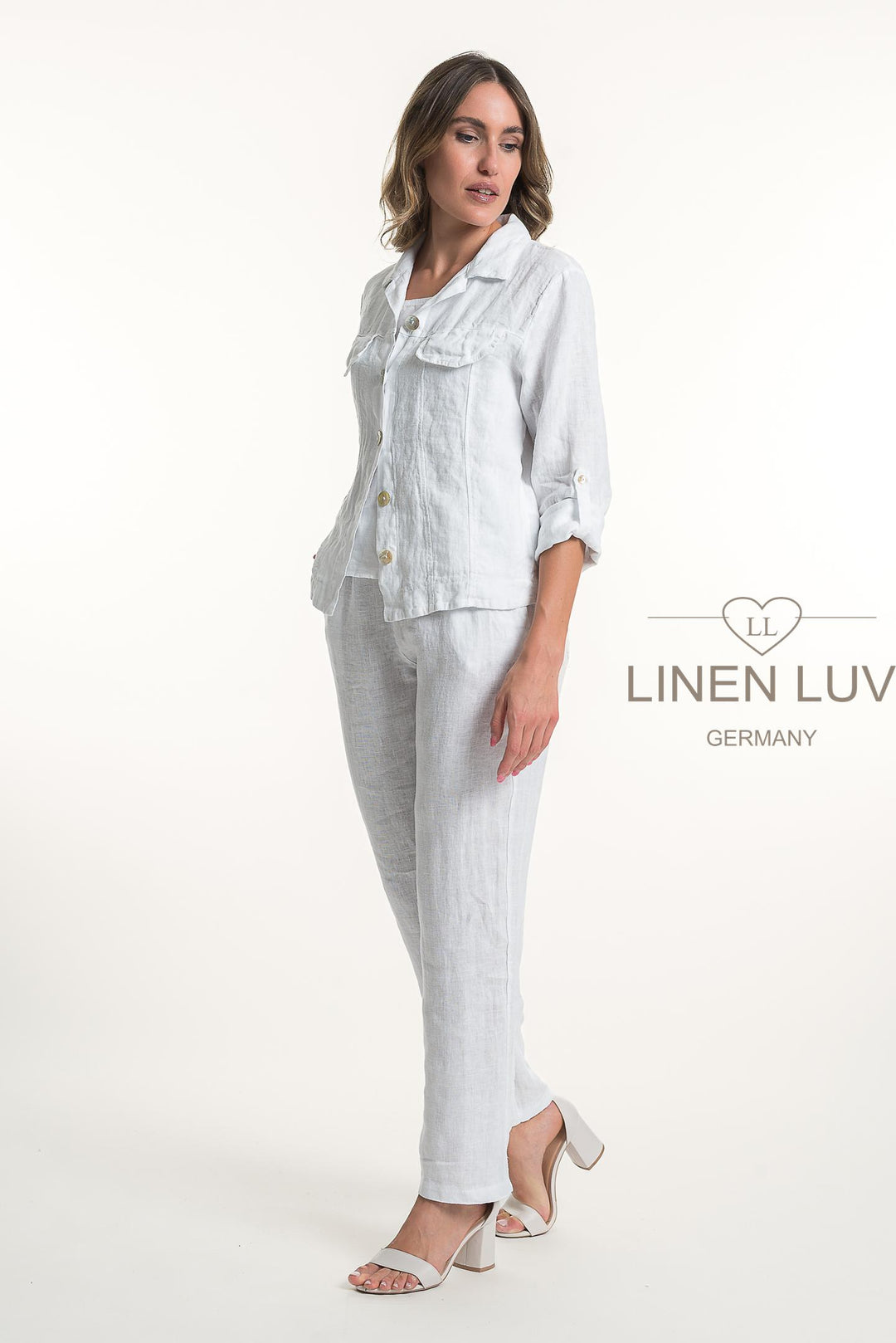 French Linen Jacket - Breathable Naturals | Glam & Fame Clothing