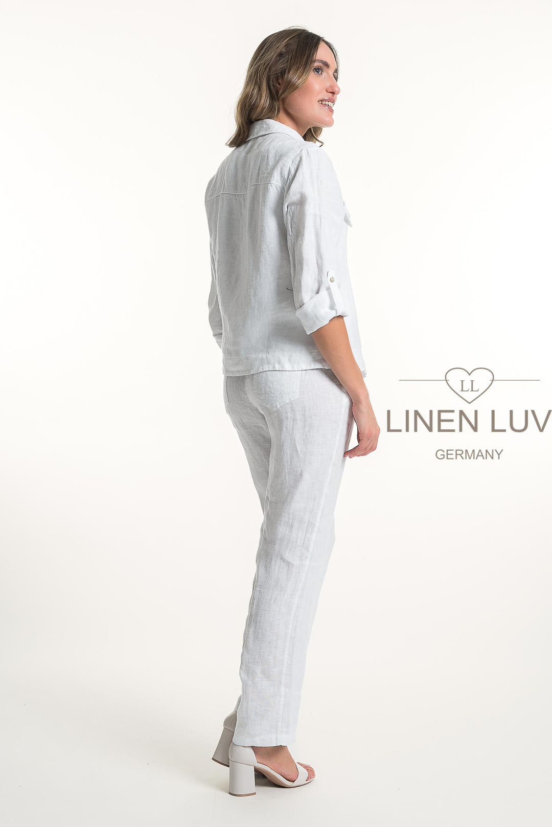 French Linen Jacket - Breathable Naturals | Glam & Fame Clothing