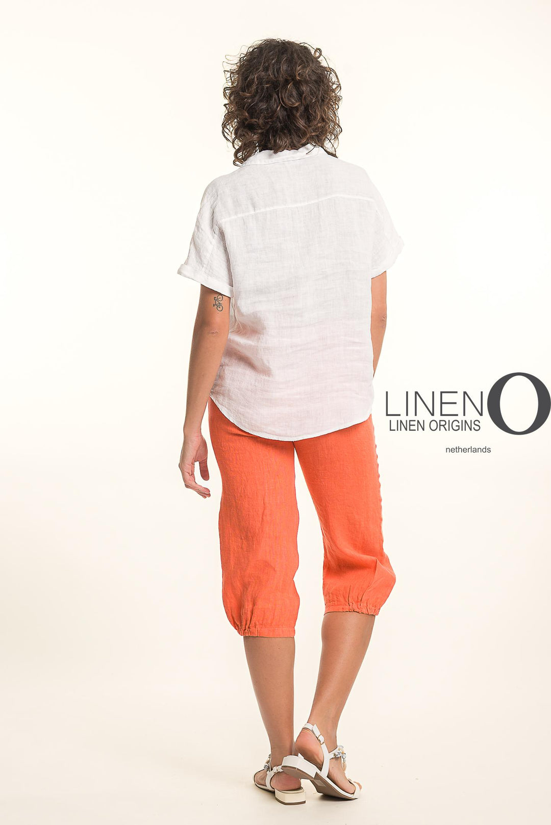 French Linen Blouse V-Neck