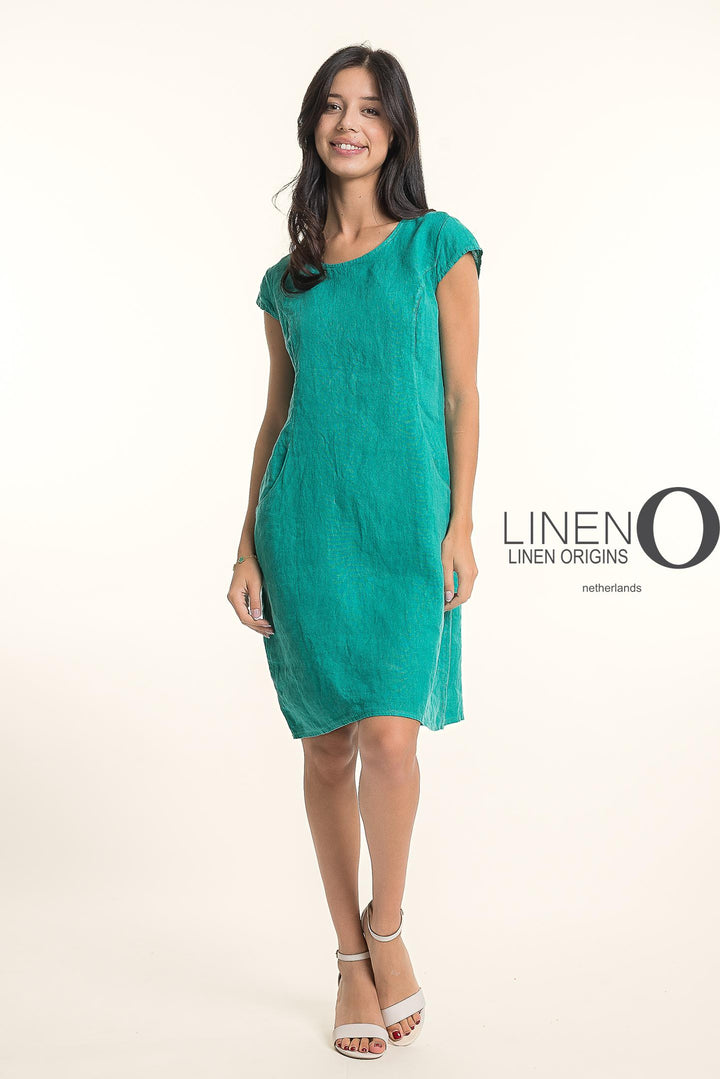 French Linen Classic Sheath Dress Heavier Gauge