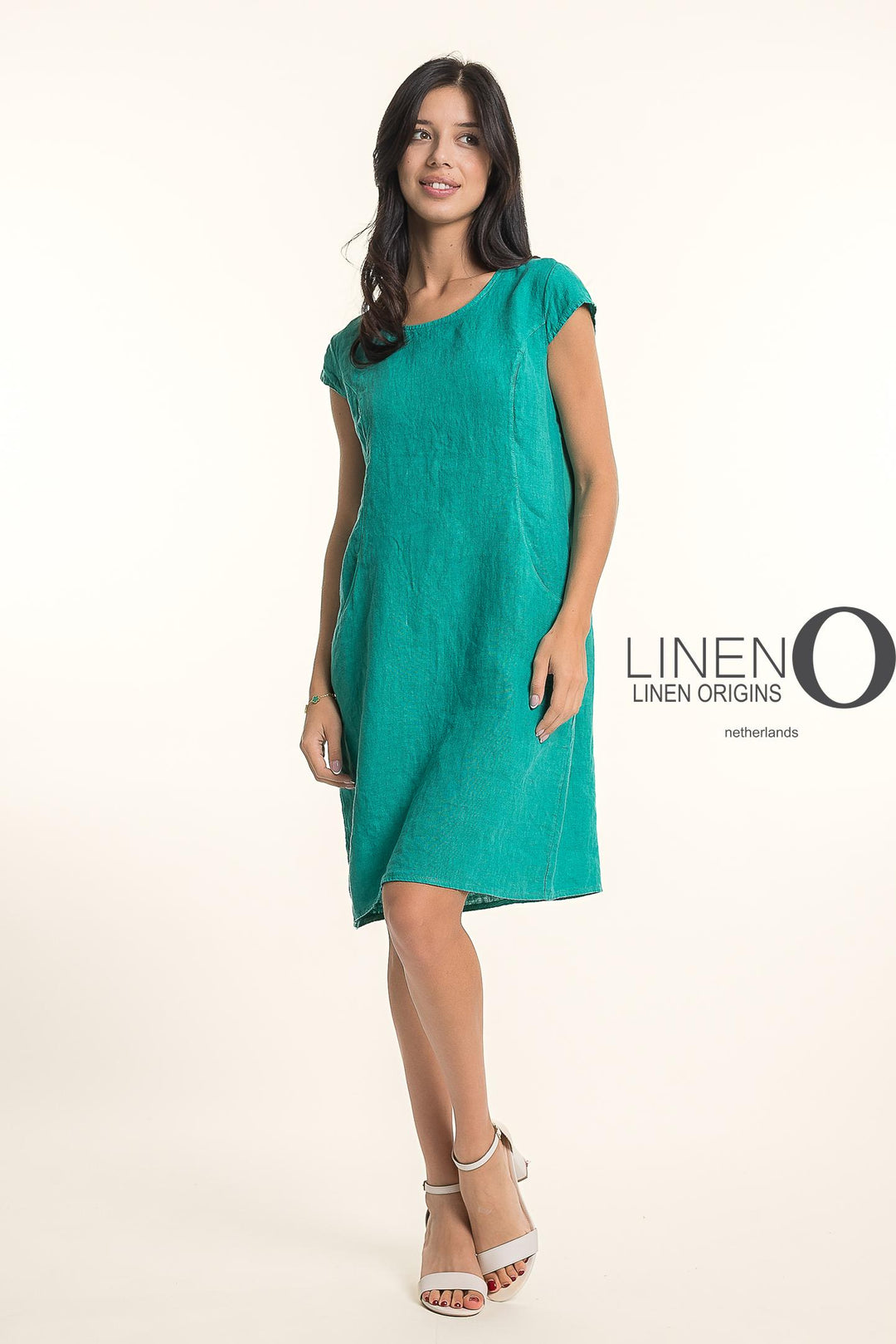 French Linen Classic Sheath Dress Heavier Gauge