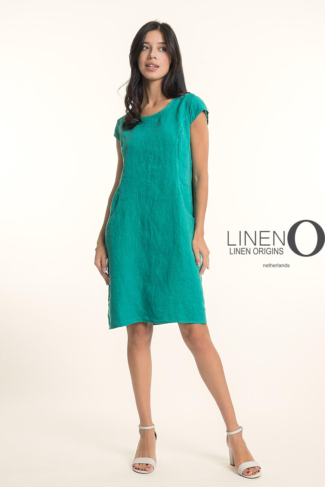French Linen Classic Sheath Dress Heavier Gauge