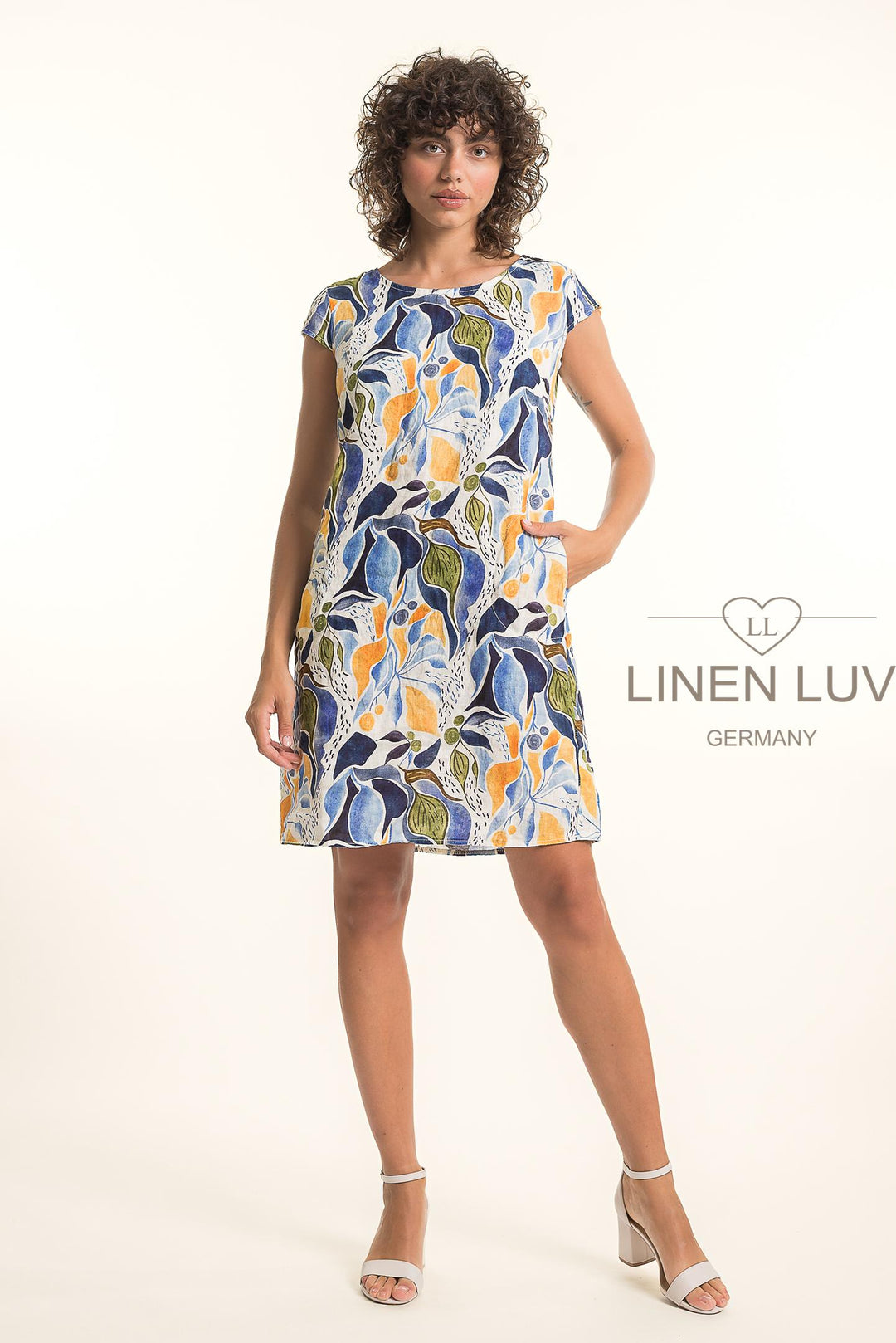 French Linen Classic Sheath Dress