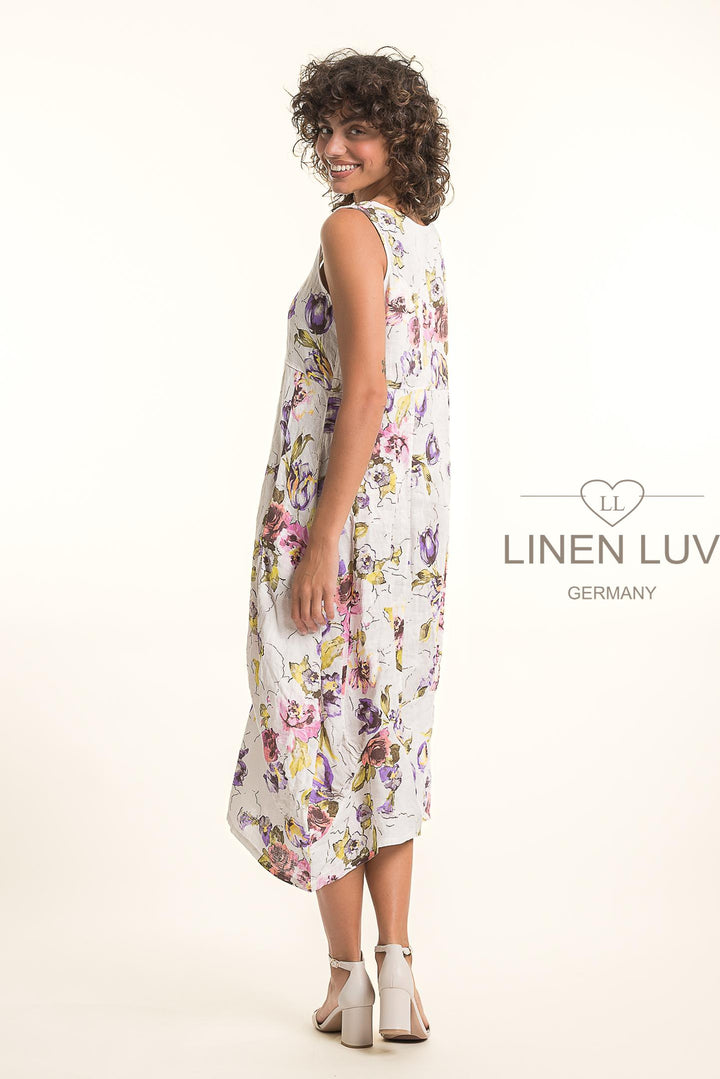 French Linen Tea Dress With Pockets - Breathable Naturals | Glam & Fame Clothing
