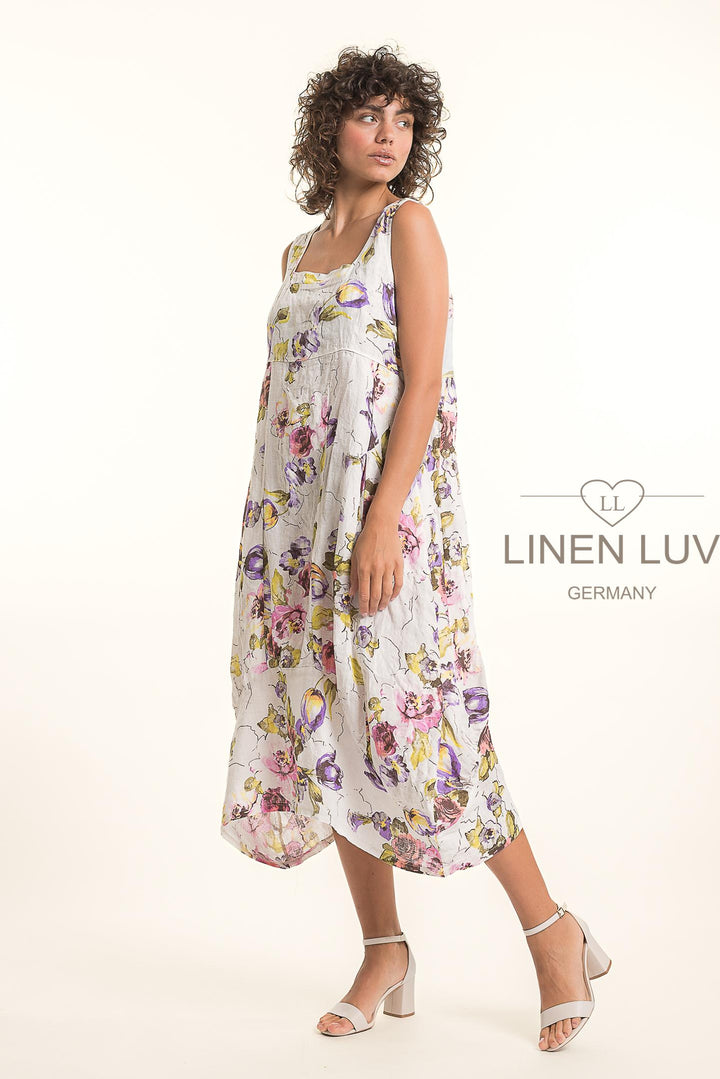 French Linen Tea Dress With Pockets - Breathable Naturals | Glam & Fame Clothing