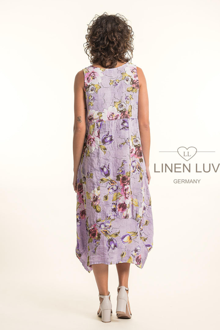 French Linen Tea Dress With Pockets - Breathable Naturals | Glam & Fame Clothing