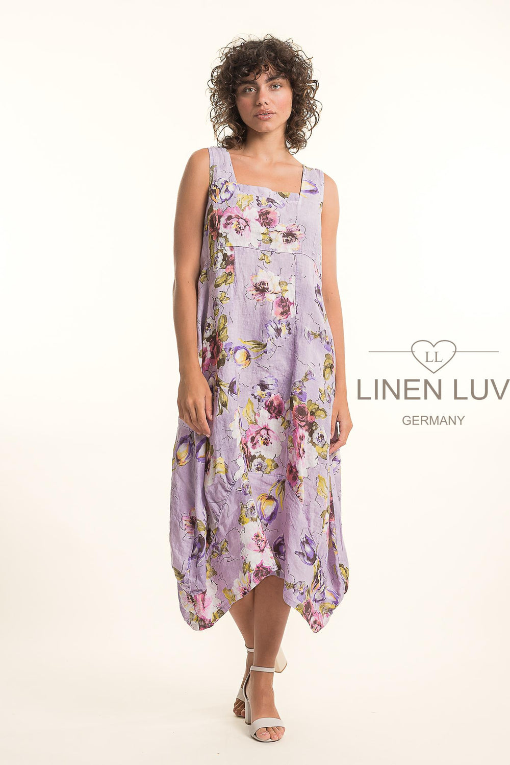 French Linen Tea Dress With Pockets - Breathable Naturals | Glam & Fame Clothing