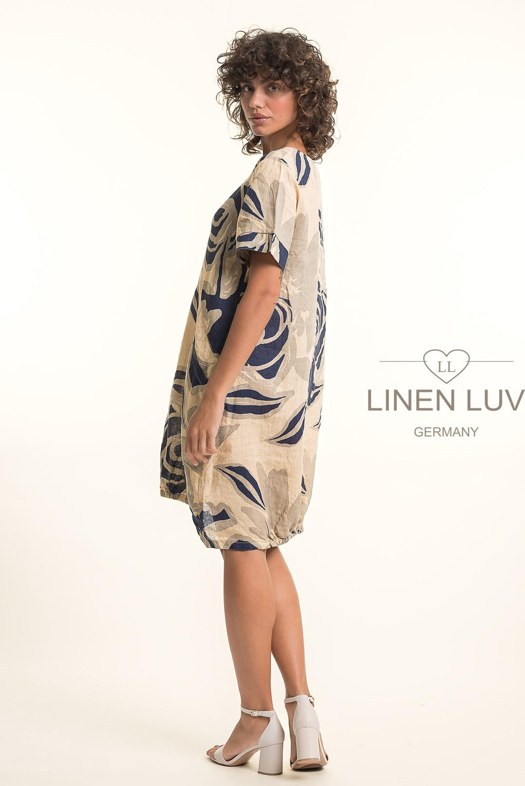 French Linen Short Sleeve Shift With Pockets - Breathable Naturals | Glam & Fame Clothing
