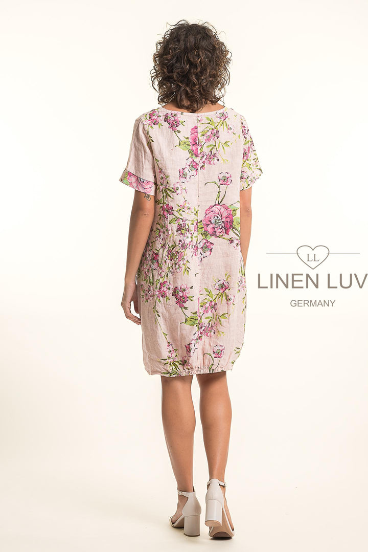 French Linen Short Sleeve Shift With Pockets - Breathable Naturals | Glam & Fame Clothing