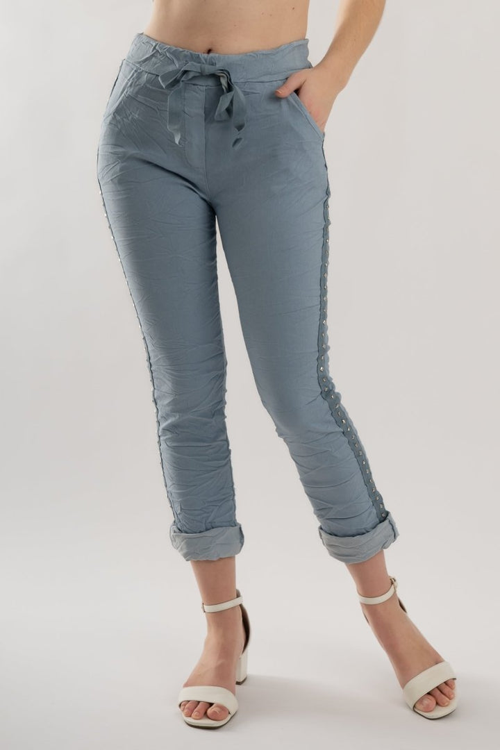 Euro Crush Pant Embellished Accents