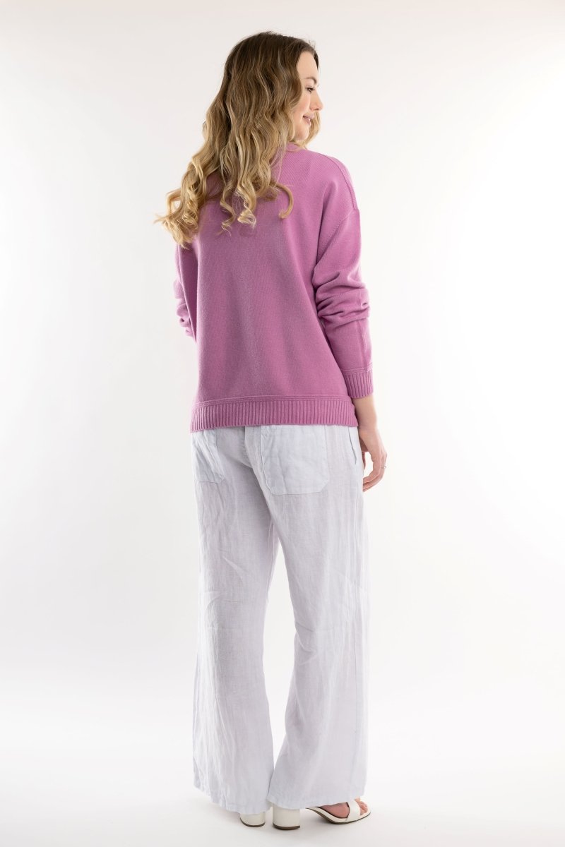 Euro Lightweight Spring Sweater - Breathable Naturals | Glam & Fame Clothing