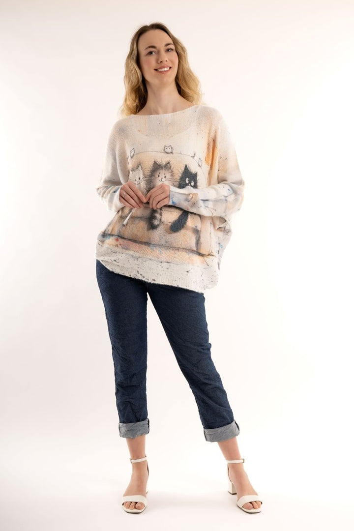 Euro Wool Blend Art Top - Breathable Naturals | Glam & Fame Clothing