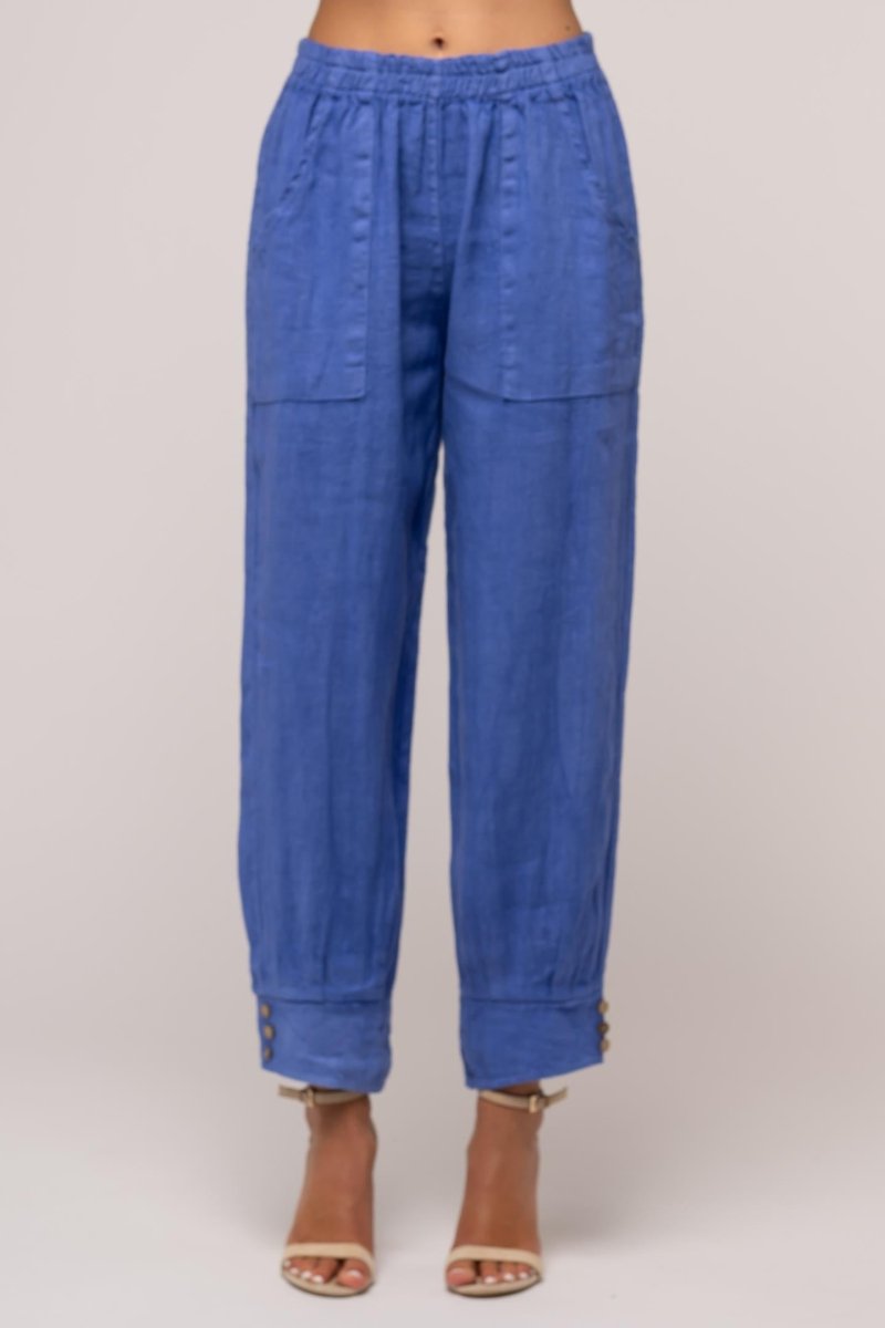 French Linen Pant Premium Woven - Breathable Naturals | Glam & Fame Clothing