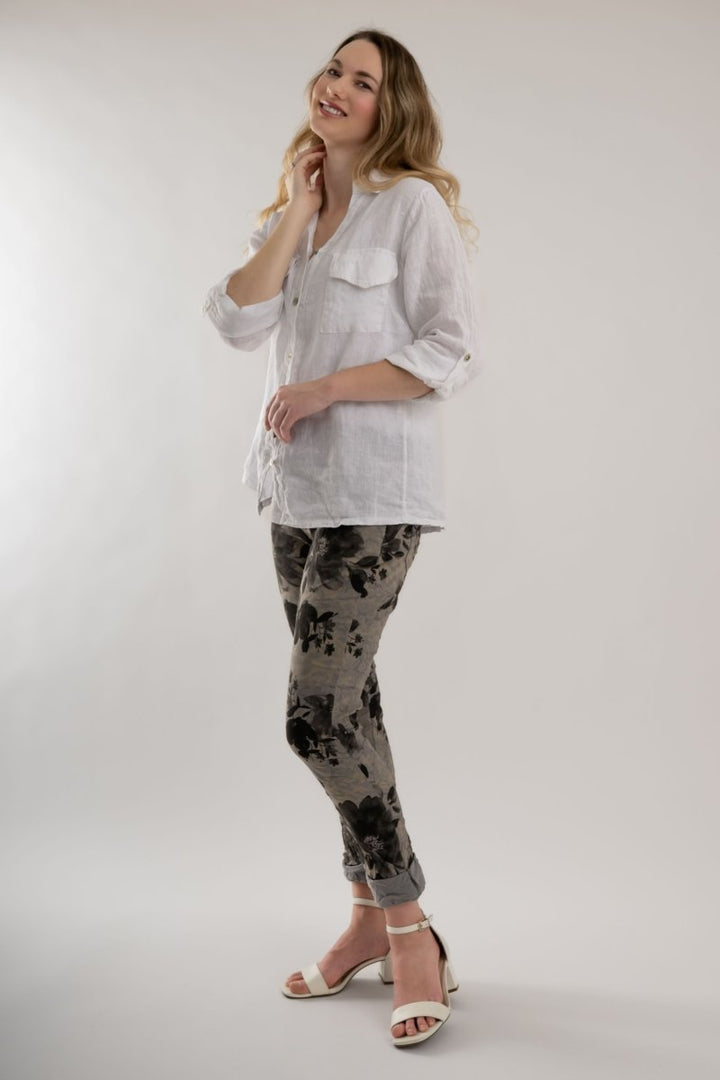 Premium Euro Crushed Pant Print - Breathable Naturals | Glam & Fame Clothing