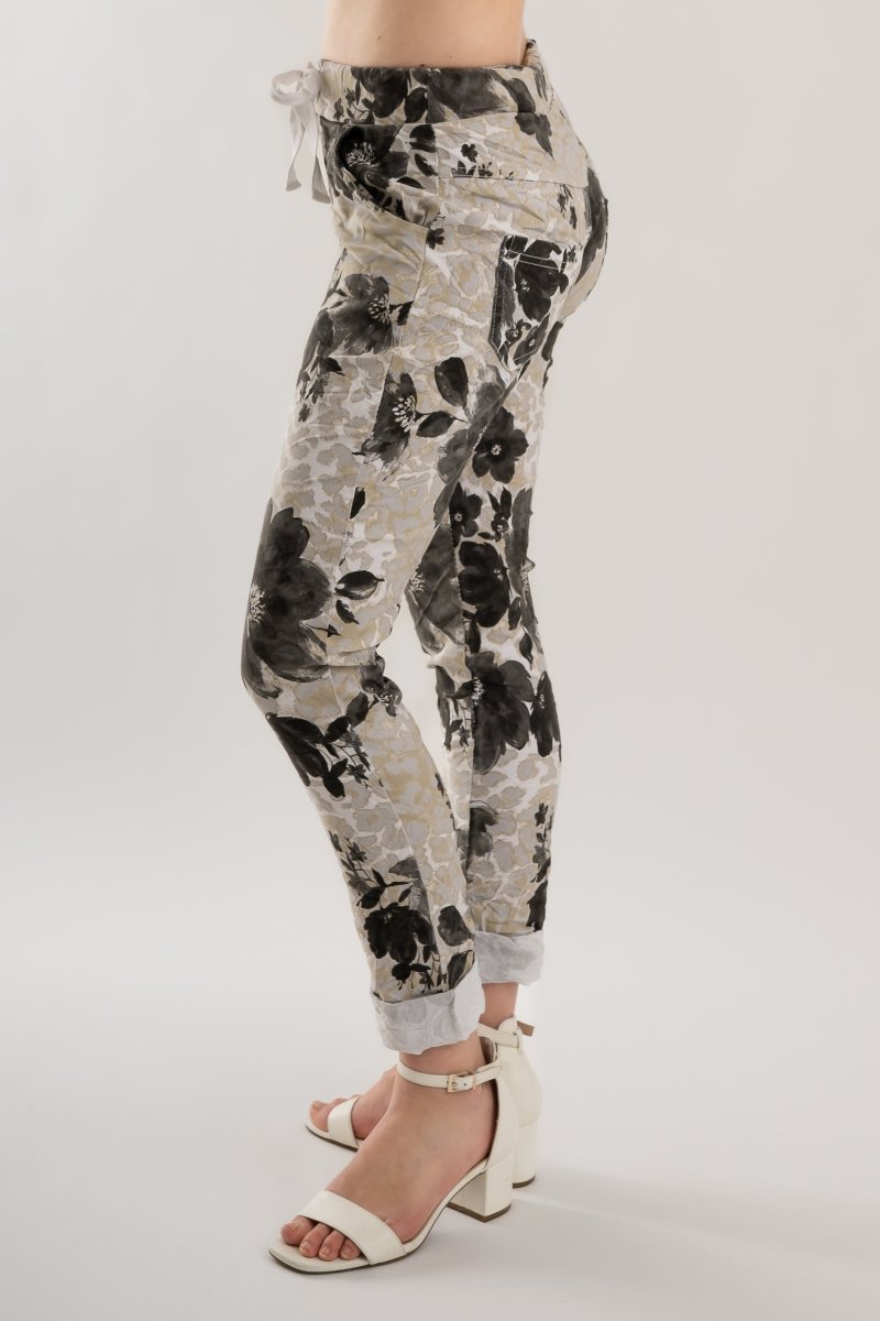 Premium Euro Crushed Pant Print - Breathable Naturals | Glam & Fame Clothing