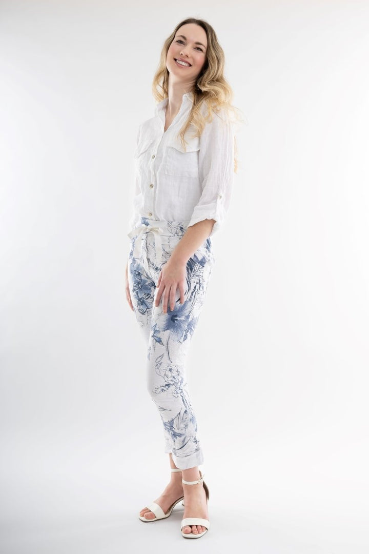 Premium Euro Crushed Pant Print - Breathable Naturals | Glam & Fame Clothing