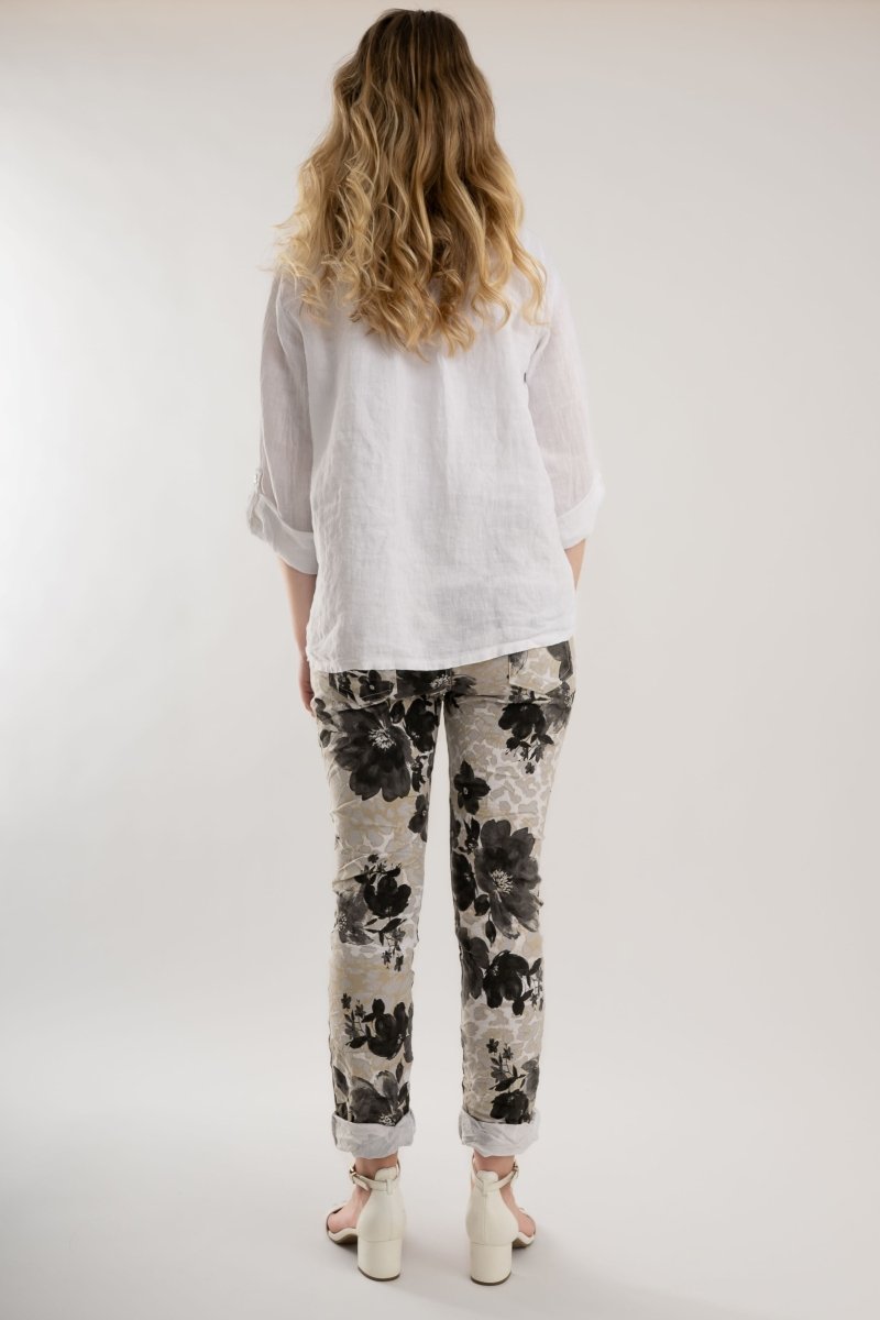 Premium Euro Crushed Pant Print - Breathable Naturals | Glam & Fame Clothing