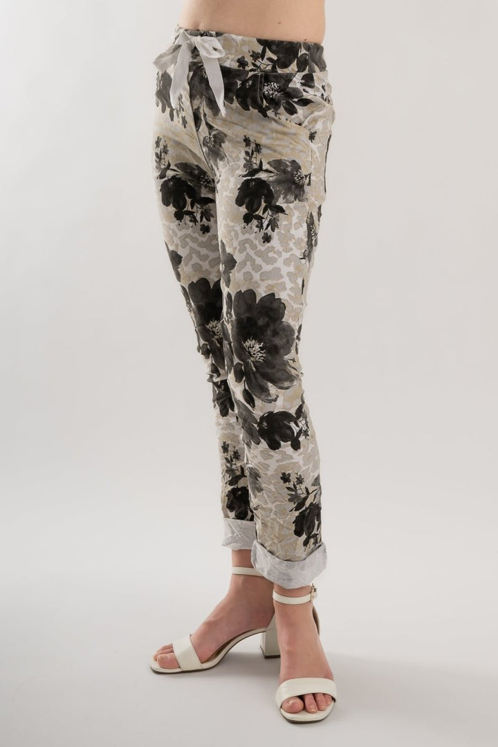 Premium Euro Crushed Pant Print - Breathable Naturals | Glam & Fame Clothing