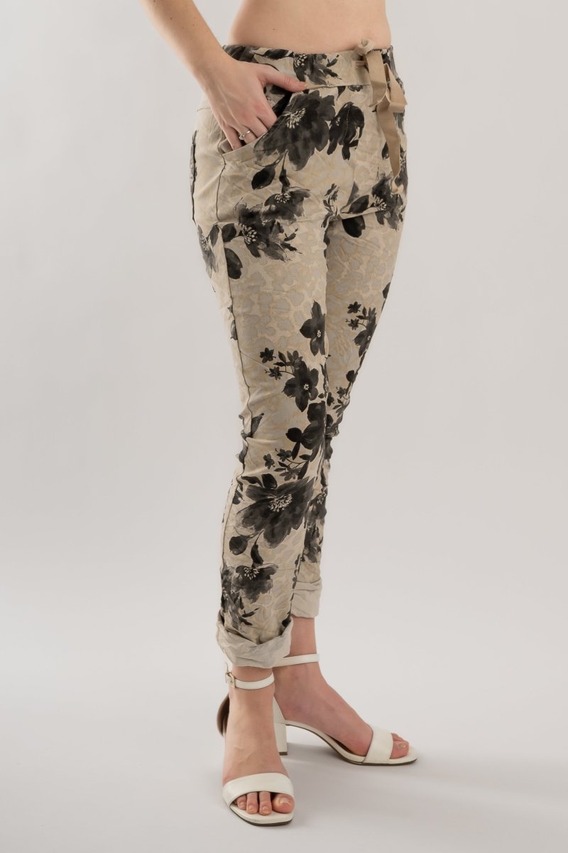 Premium Euro Crushed Pant Print - Breathable Naturals | Glam & Fame Clothing