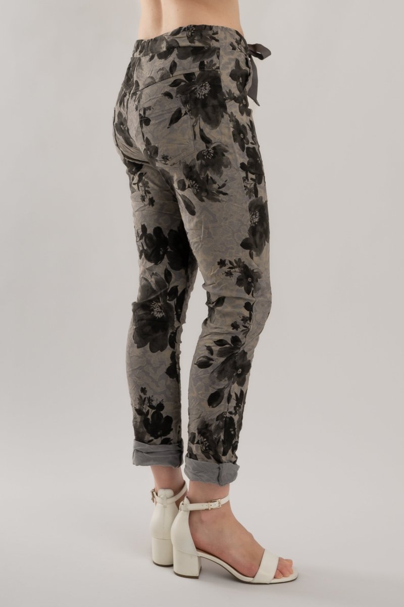 Premium Euro Crushed Pant Print - Breathable Naturals | Glam & Fame Clothing