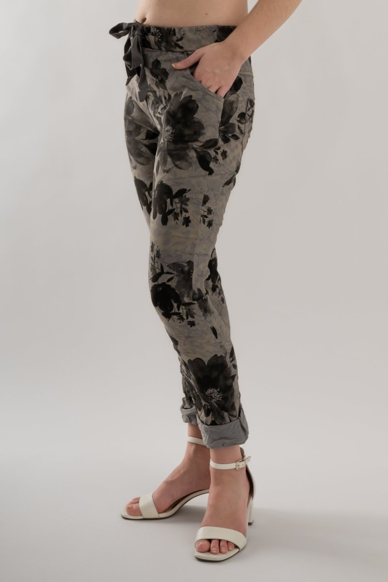 Premium Euro Crushed Pant Print - Breathable Naturals | Glam & Fame Clothing