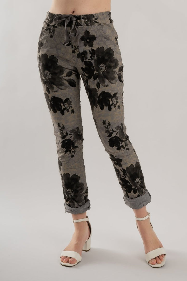 Premium Euro Crushed Pant Print - Breathable Naturals | Glam & Fame Clothing