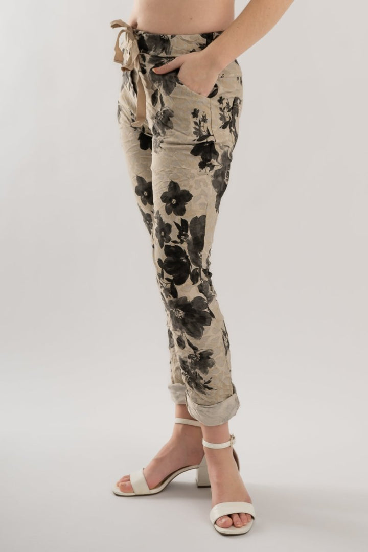 Premium Euro Crushed Pant Print - Breathable Naturals | Glam & Fame Clothing