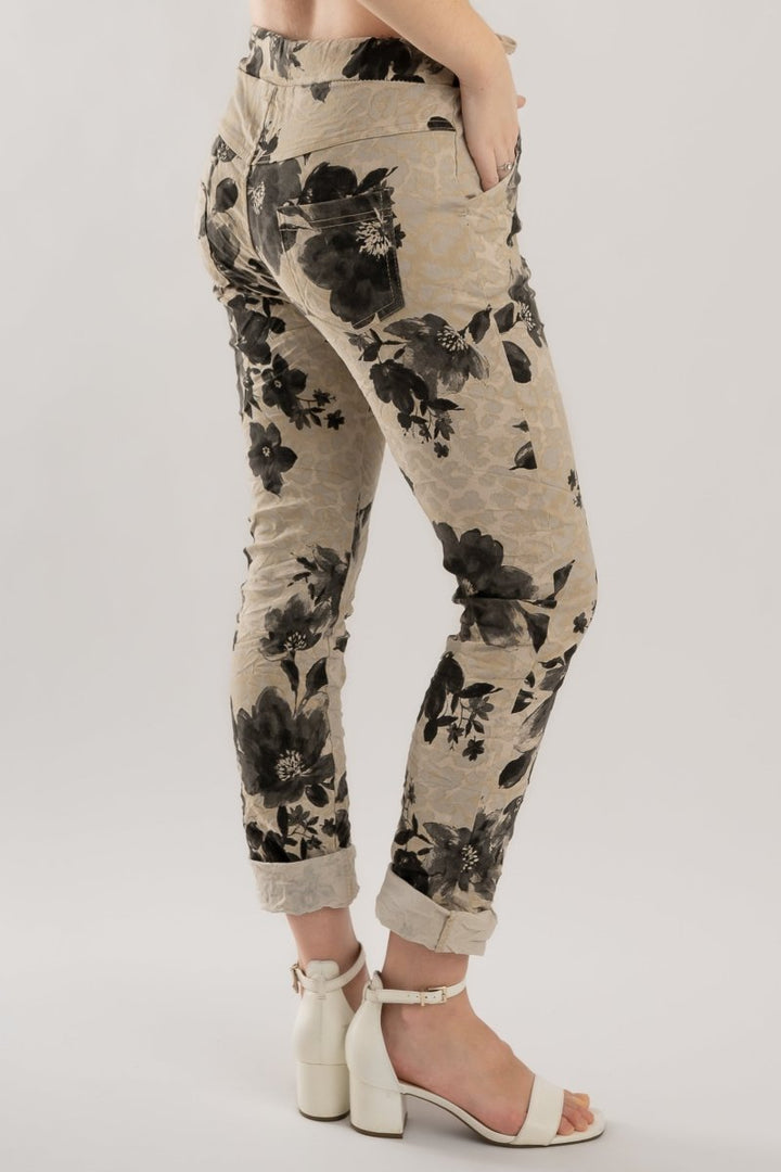 Premium Euro Crushed Pant Print - Breathable Naturals | Glam & Fame Clothing