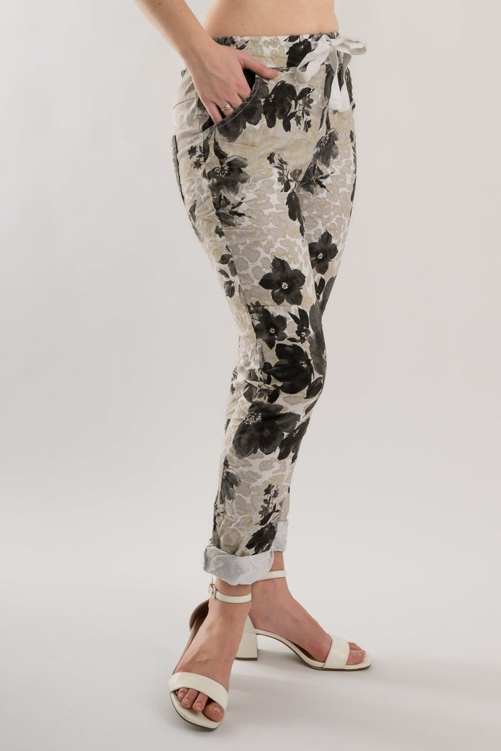 Premium Euro Crushed Pant Print - Breathable Naturals | Glam & Fame Clothing