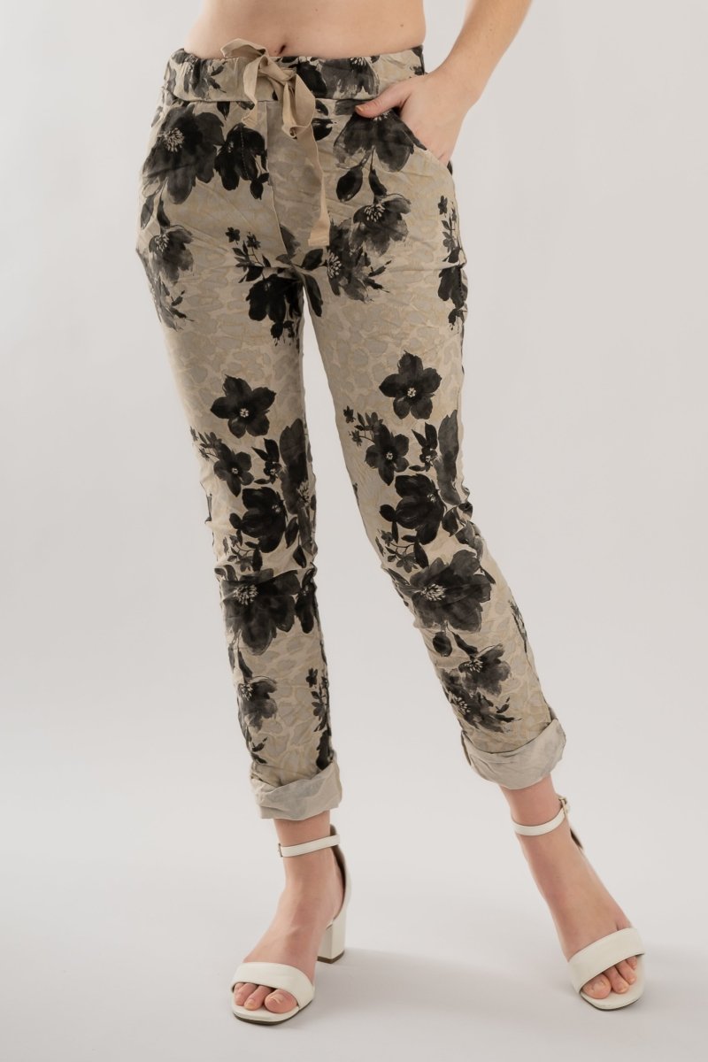 Premium Euro Crushed Pant Print - Breathable Naturals | Glam & Fame Clothing