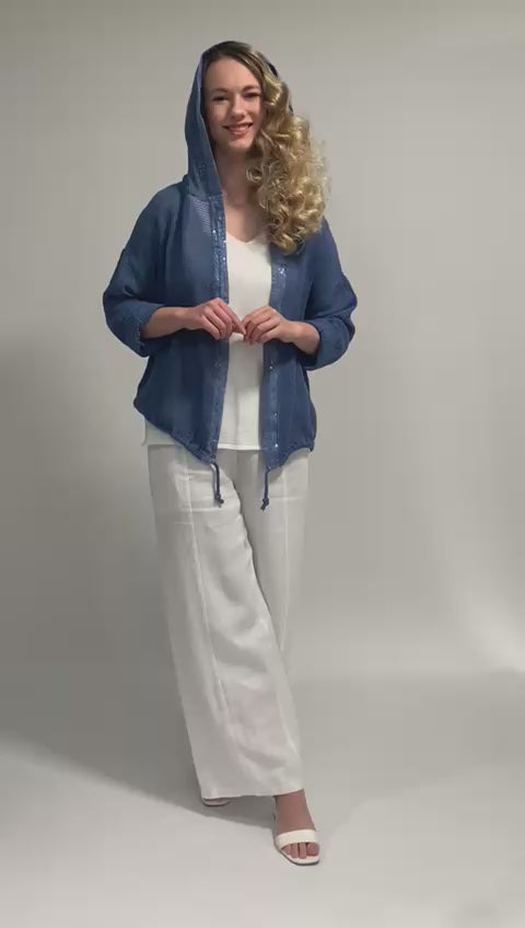 Open Weave Cotton Travel Jacket